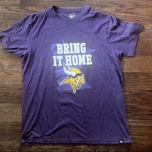 Bring Them Home Minnesota Vikings 47 Brand Dark Purple T-Shirt